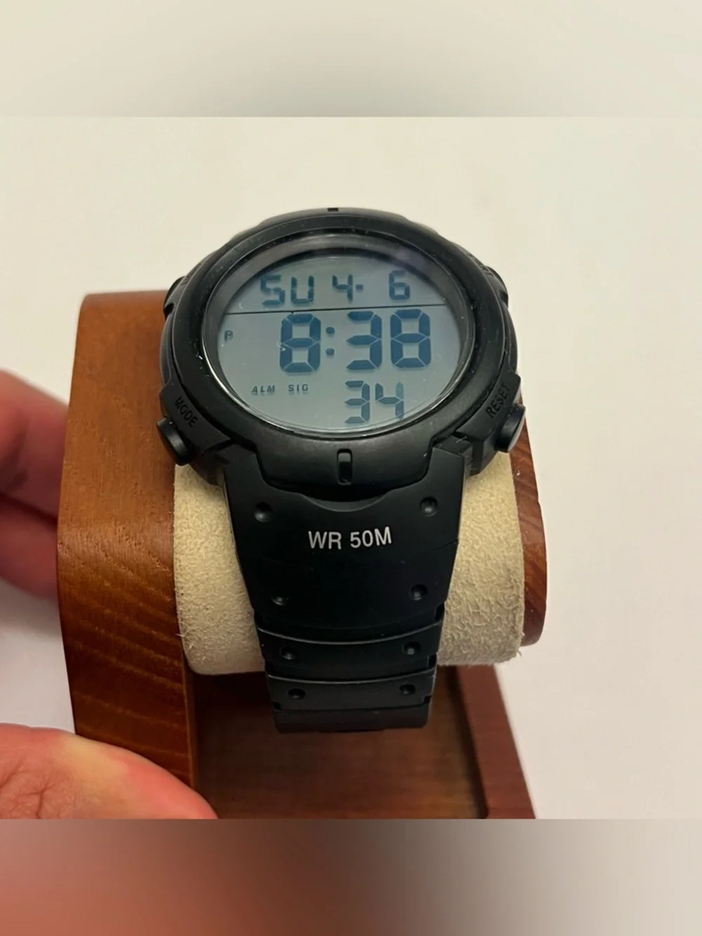 CakCity Men's‎ Digital Sports Watch 48MM Black Plastic Bands LED